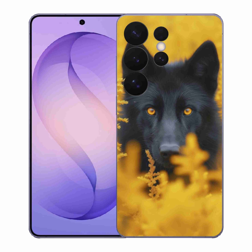 Gél védőhuzat mmCase Samsung Galaxy S26 Ultra - fekete farkas 2