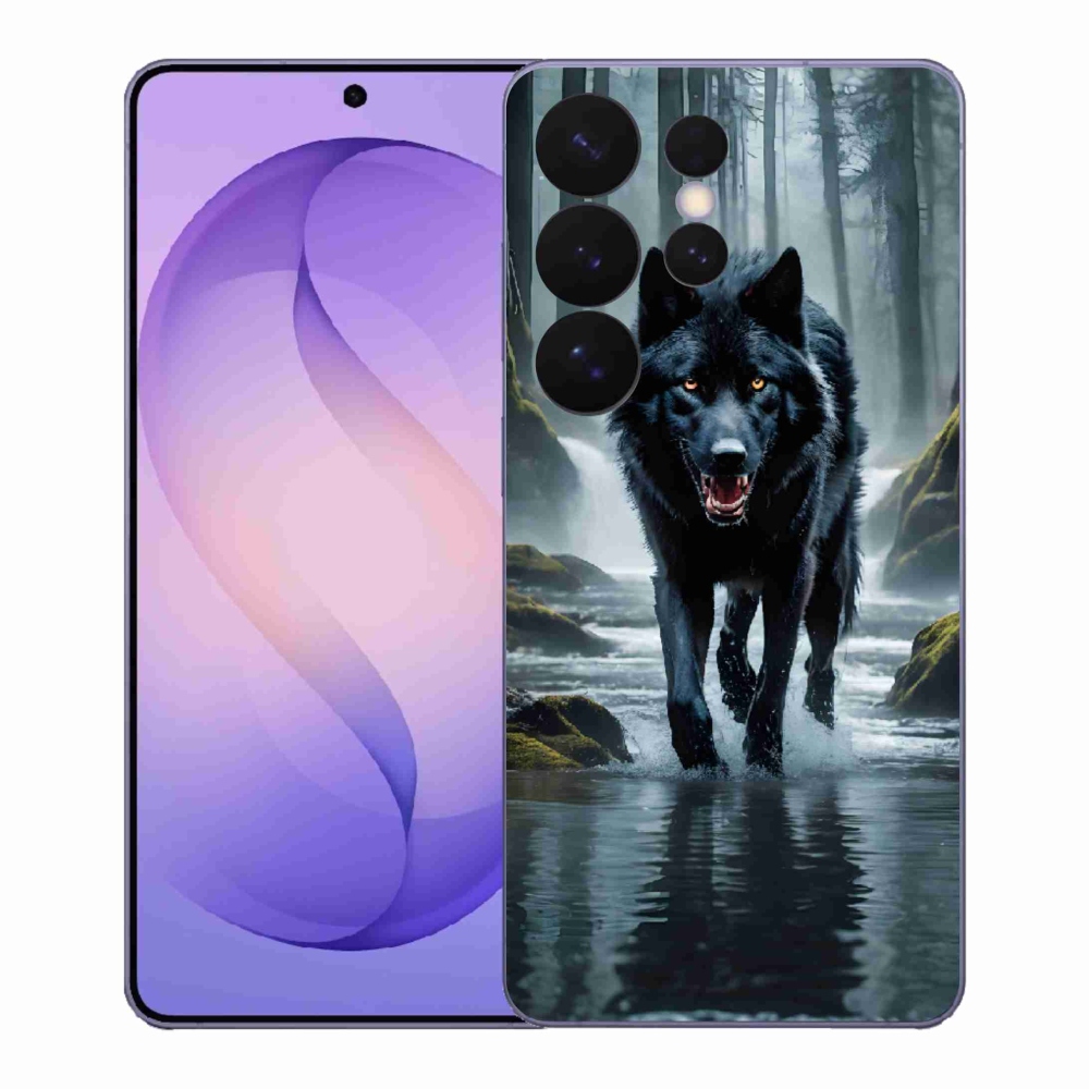 Zselés borítás mmCase Samsung Galaxy S26 Ultra - fekete farkas