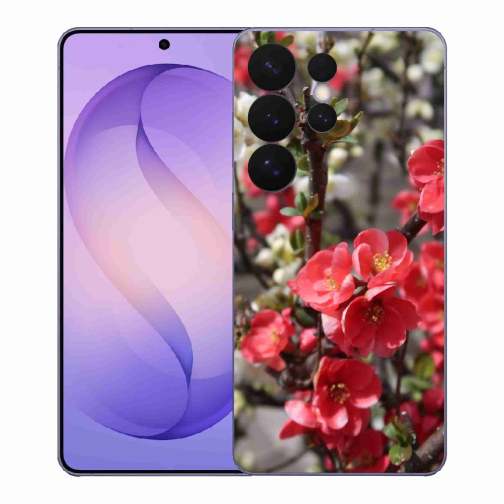 Gél védőhuzat mmCase Samsung Galaxy S26 Ultra - piros virágok