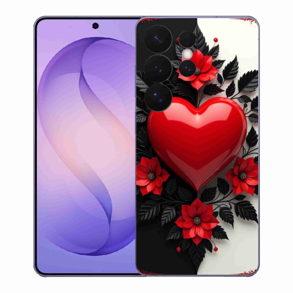 Gél védőhuzat mmCase Samsung Galaxy S26 Ultra - piros szív