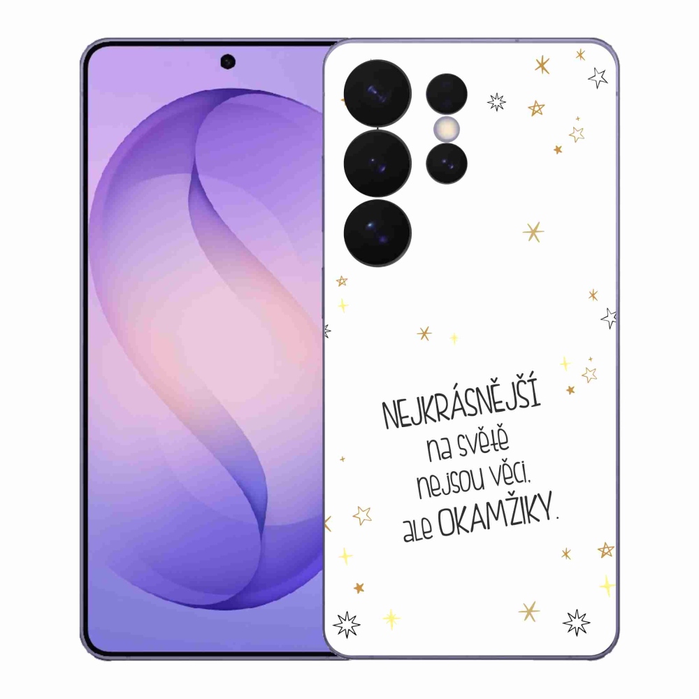 Gél borítás mmCase Samsung Galaxy S26 Ultra - idézem 4 fehér háttér