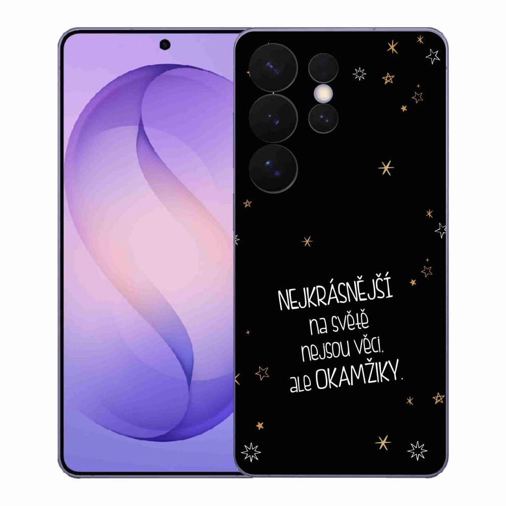 Gél borítás mmCase Samsung Galaxy S26 Ultra - idézet 4 fekete háttér