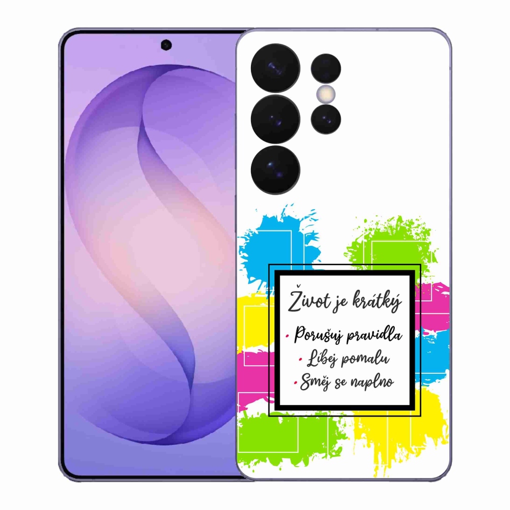 Gél borítás mmCase Samsung Galaxy S26 Ultra - idézet 5 fehér háttér