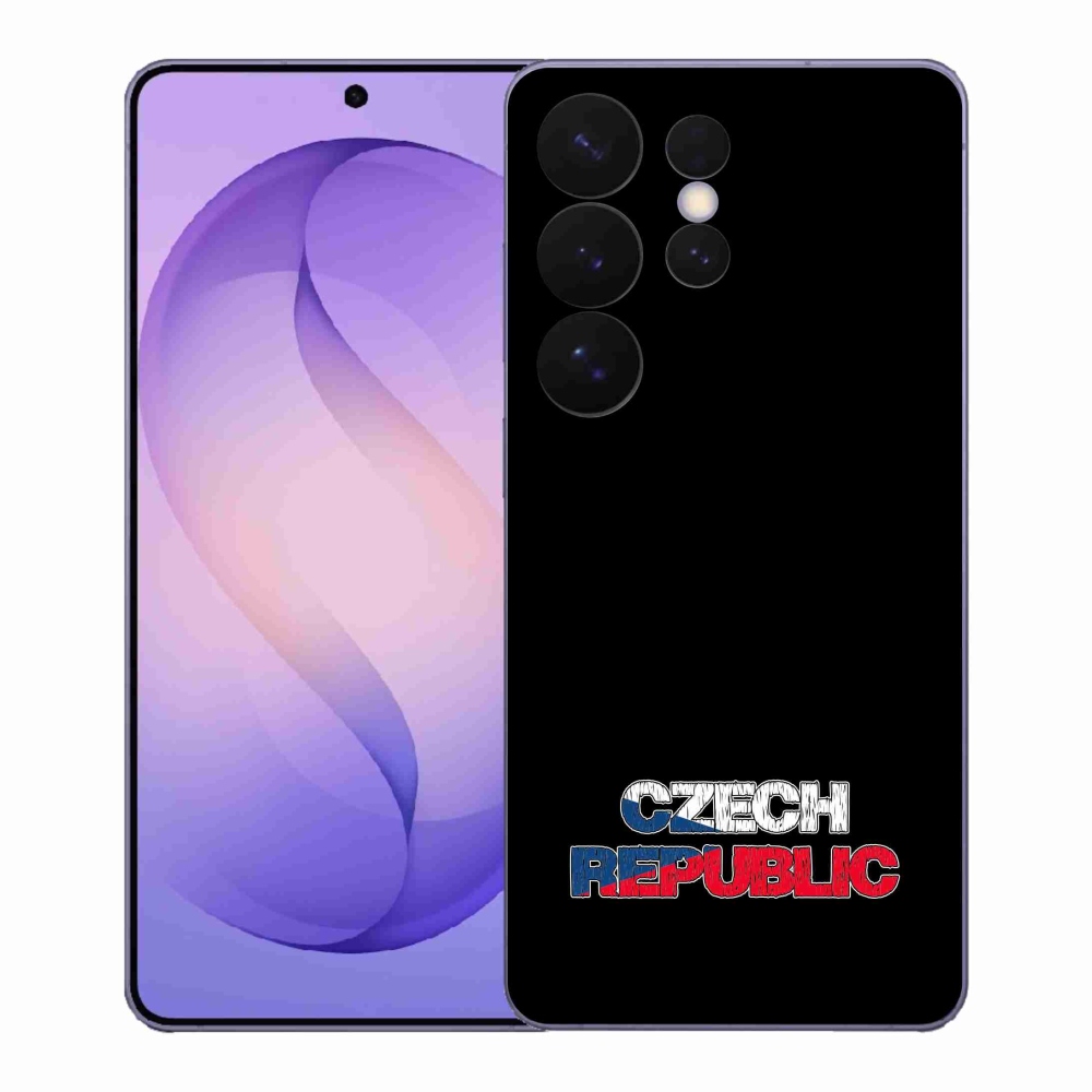 Gél borítás mmCase Samsung Galaxy S26 Ultra - Csehország fekete háttérrel