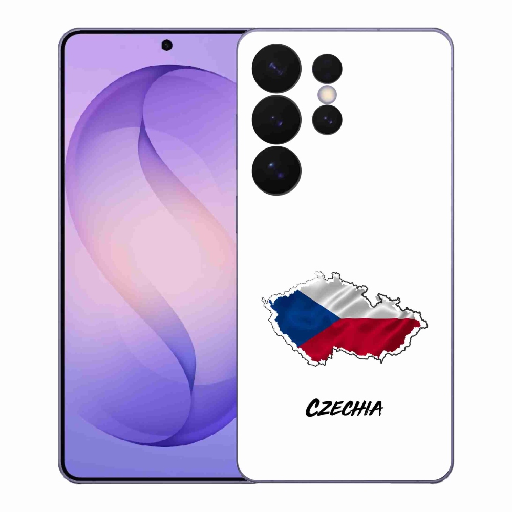 Gél borítás mmCase Samsung Galaxy S26 Ultra - Csehország fehér háttérrel