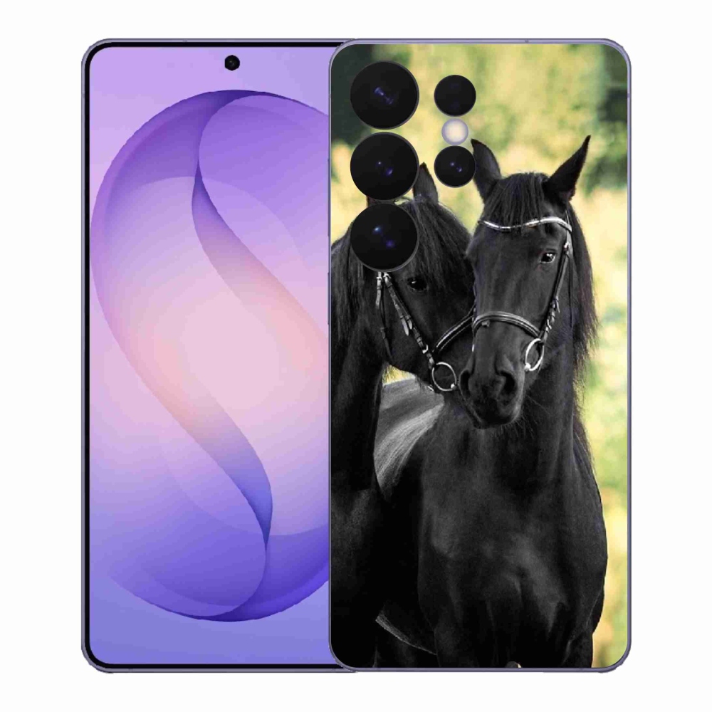 Gél borítás mmCase Samsung Galaxy S26 Ultra - két fekete ló