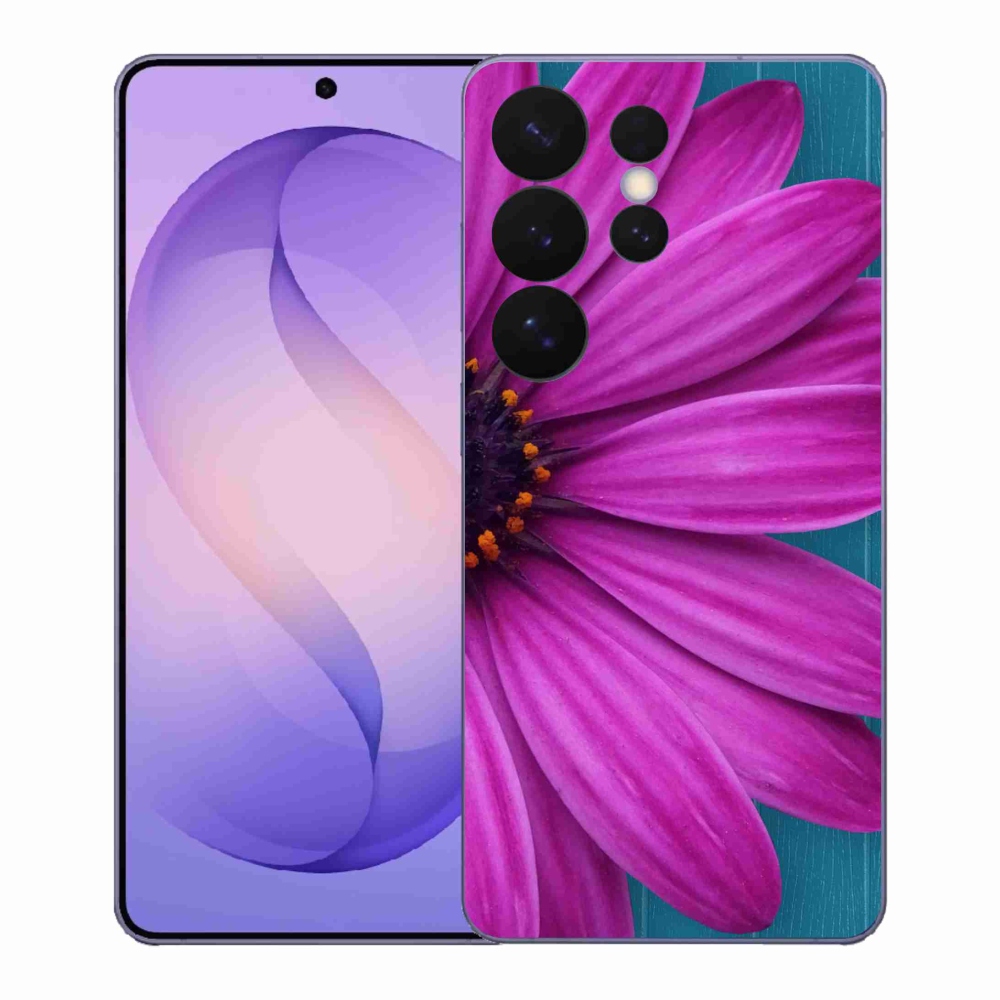 Zselés borítás mmCase Samsung Galaxy S26 Ultra készülékhez - lila margaréta