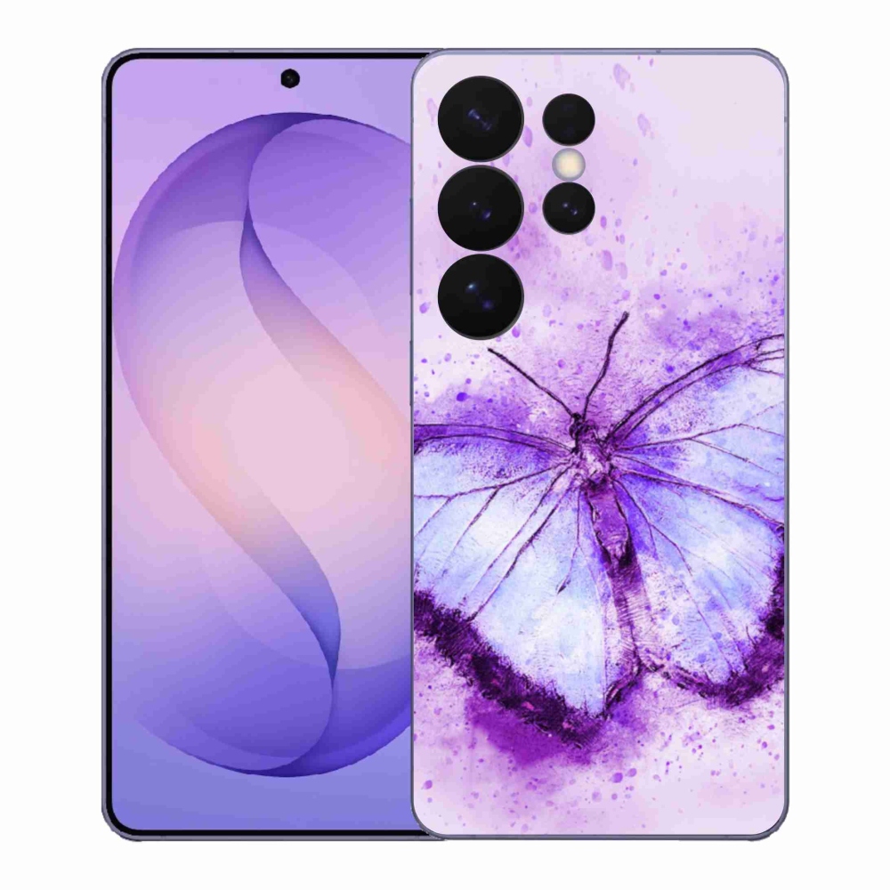 Gél védőhuzat mmCase Samsung Galaxy S26 Ultra - lila pillangó