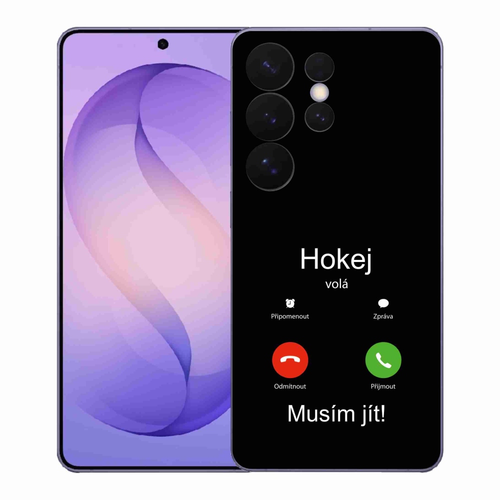 Gél borító mmCase Samsung Galaxy S26 Ultra - hoki hívások fekete háttérrel