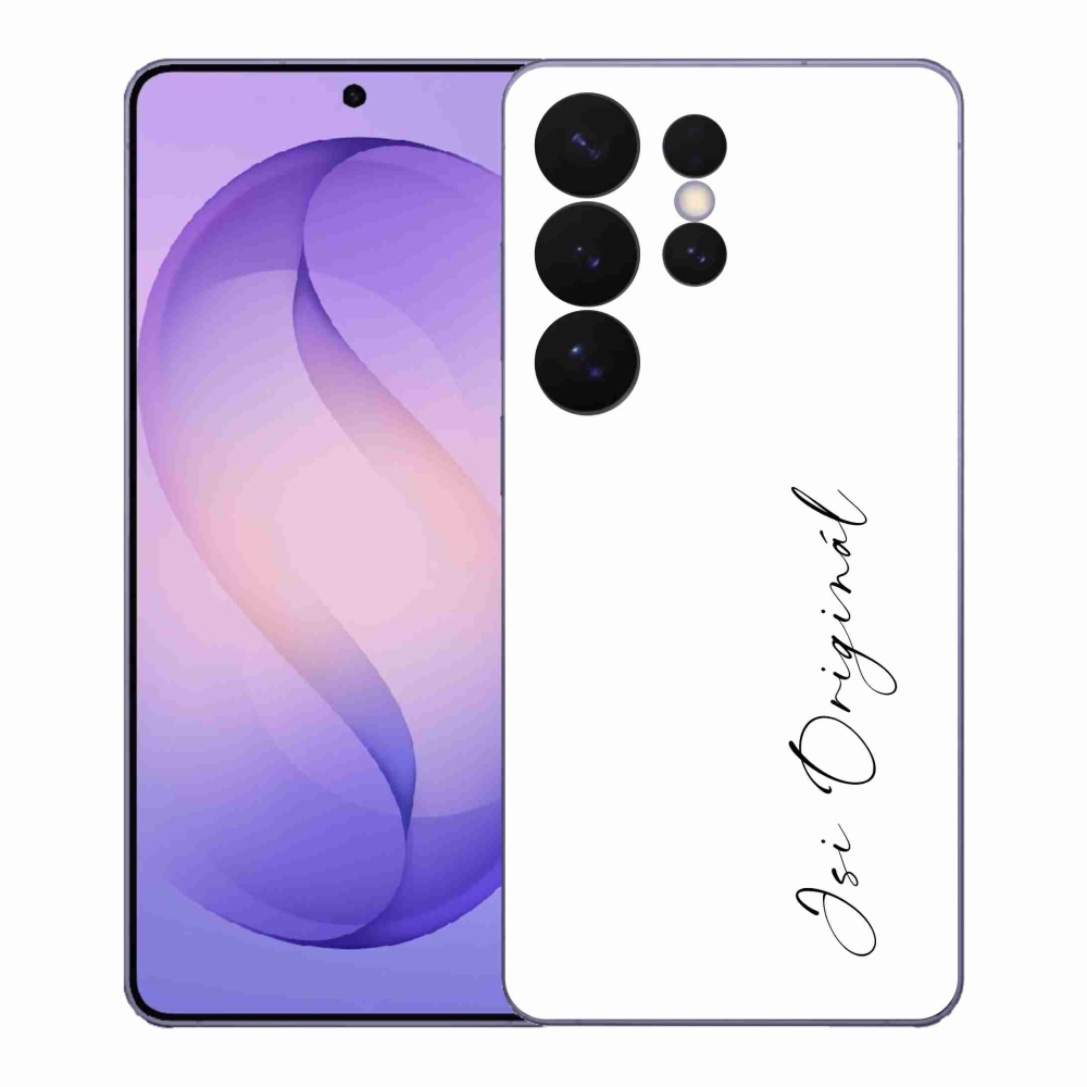 Gél borító mmCase a Samsung Galaxy S26 Ultra - te vagy az eredeti fehér háttérrel