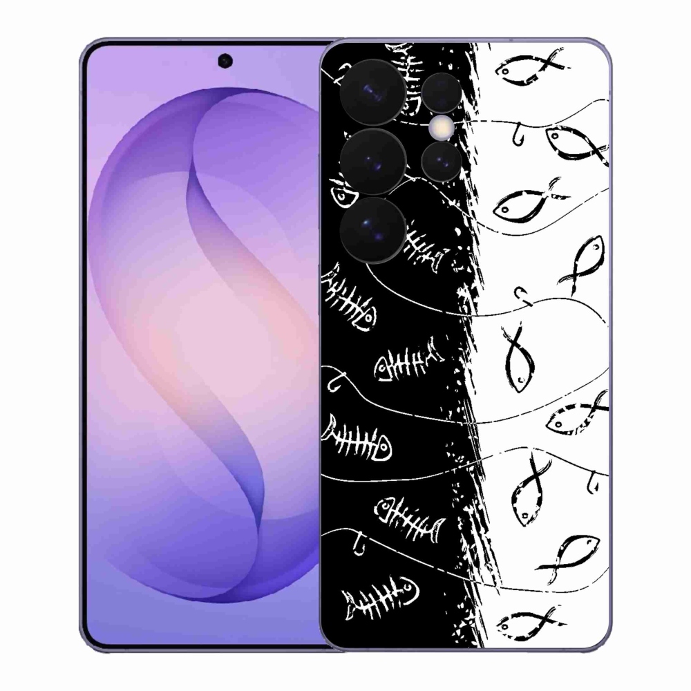 Zselés borító mmCase Samsung Galaxy S26 Ultra - csontvázak és halak számára