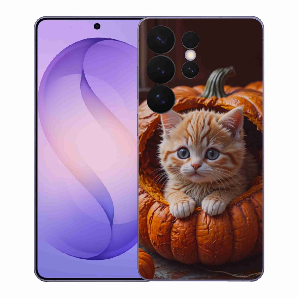 Gél borító mmCase Samsung Galaxy S26 Ultra - cica és tök 2