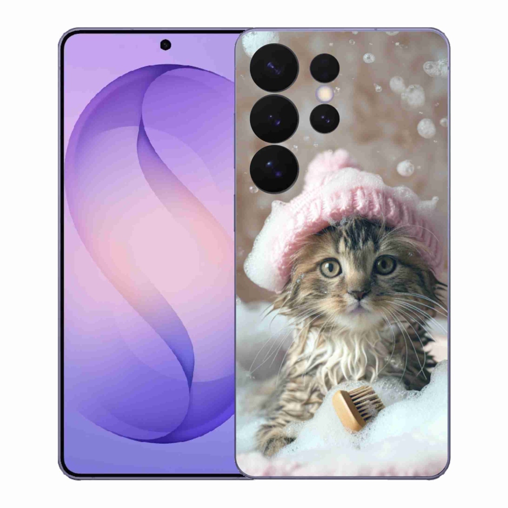 Gél borítás mmCase Samsung Galaxy S26 Ultra - cica és fürdő