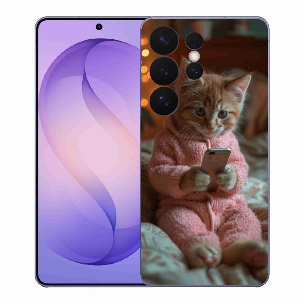 Zselés borítás mmCase Samsung Galaxy S26 Ultra - baba mobillal