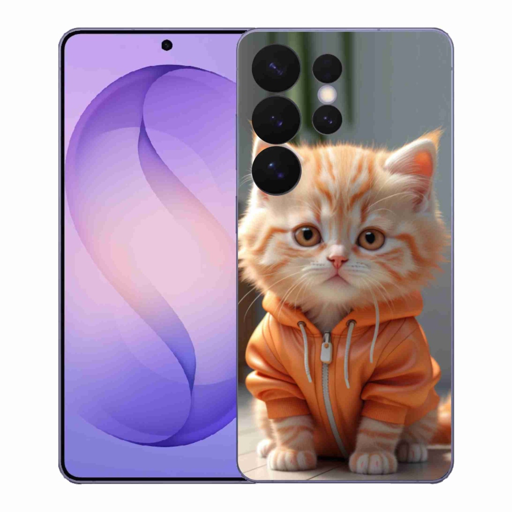 Gél borítás mmCase Samsung Galaxy S26 Ultra készülékhez - cica melegítőben