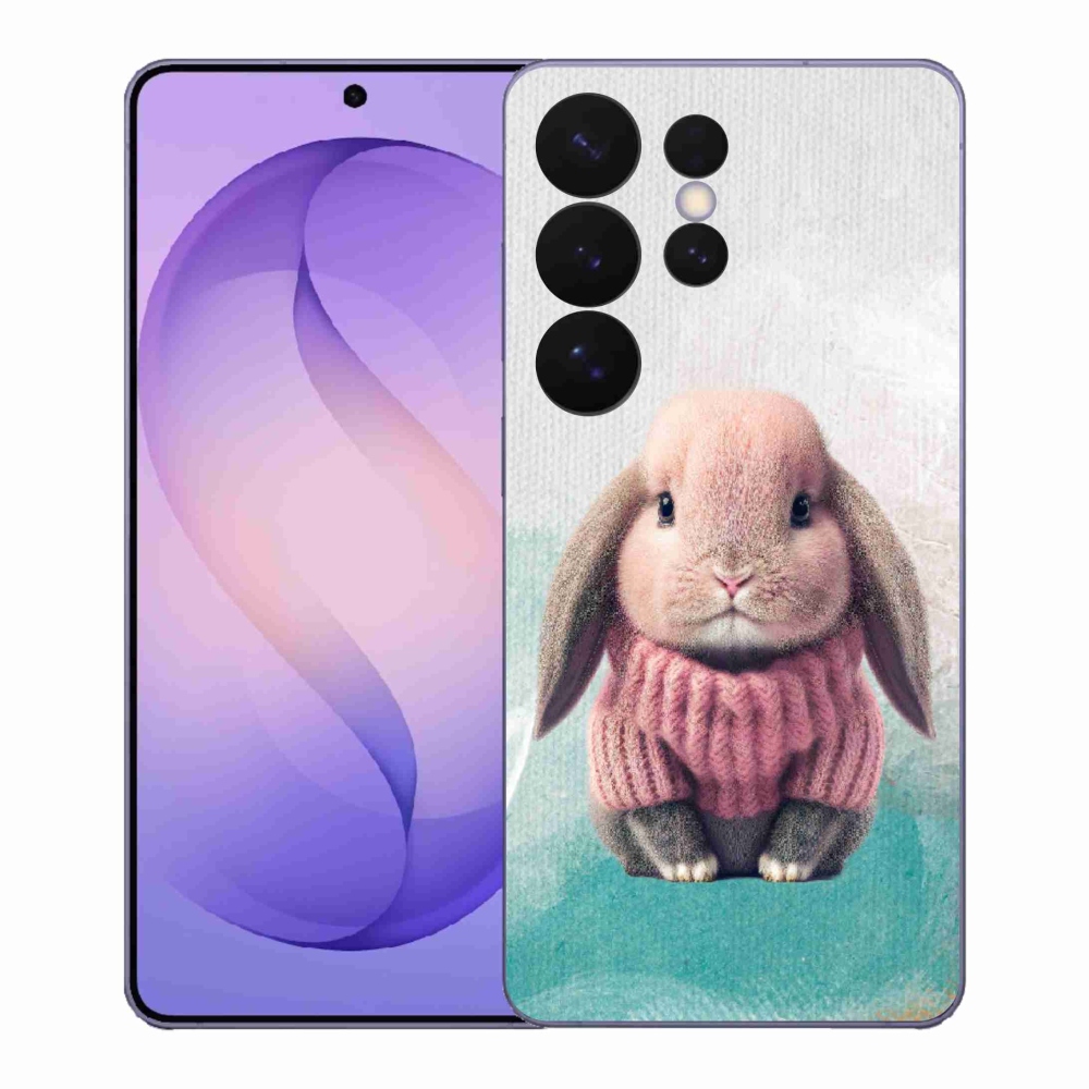 Gél borítás mmCase Samsung Galaxy S26 Ultra - nyúl pulóverben