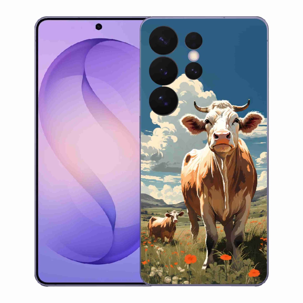 Zselés borítás mmCase Samsung Galaxy S26 Ultra készülékhez - tehenek a réten