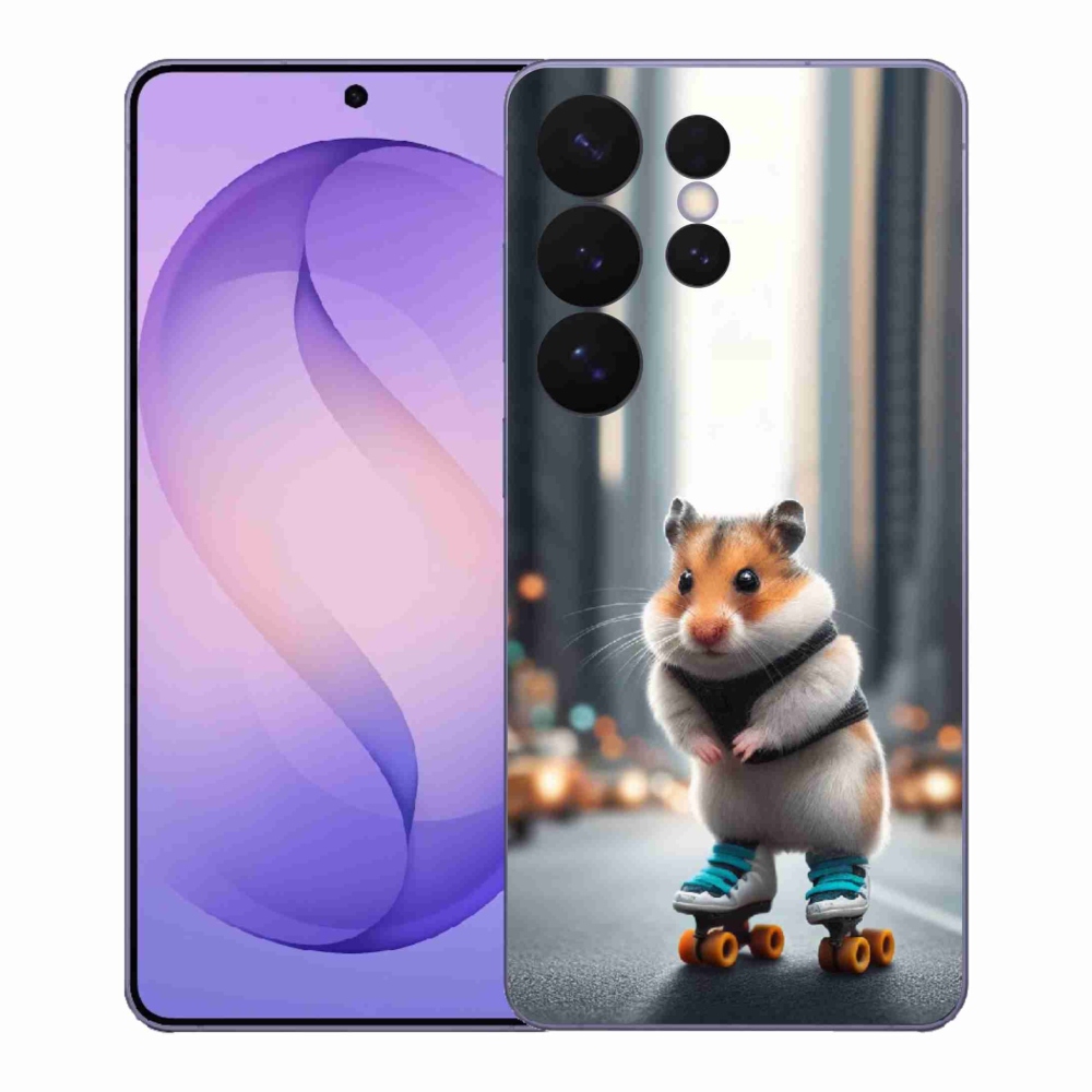 Zselés borítás mmCase Samsung Galaxy S26 Ultra készülékhez - hörcsög a korcsolyán