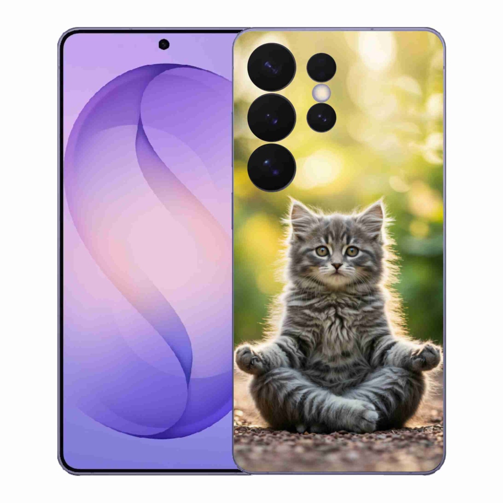Gél borító mmCase Samsung Galaxy S26 Ultra készülékhez - meditáló cica