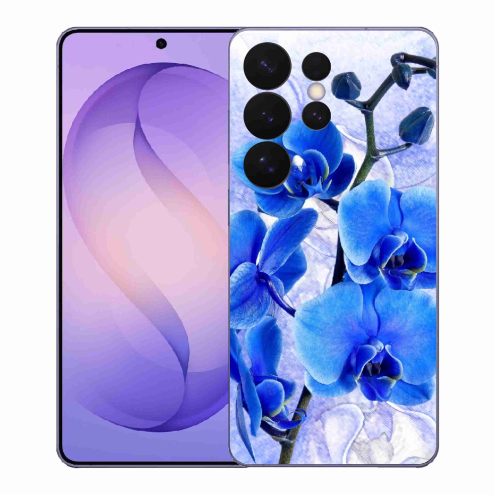 Gél védőhuzat mmCase Samsung Galaxy S26 Ultra - kék virágok