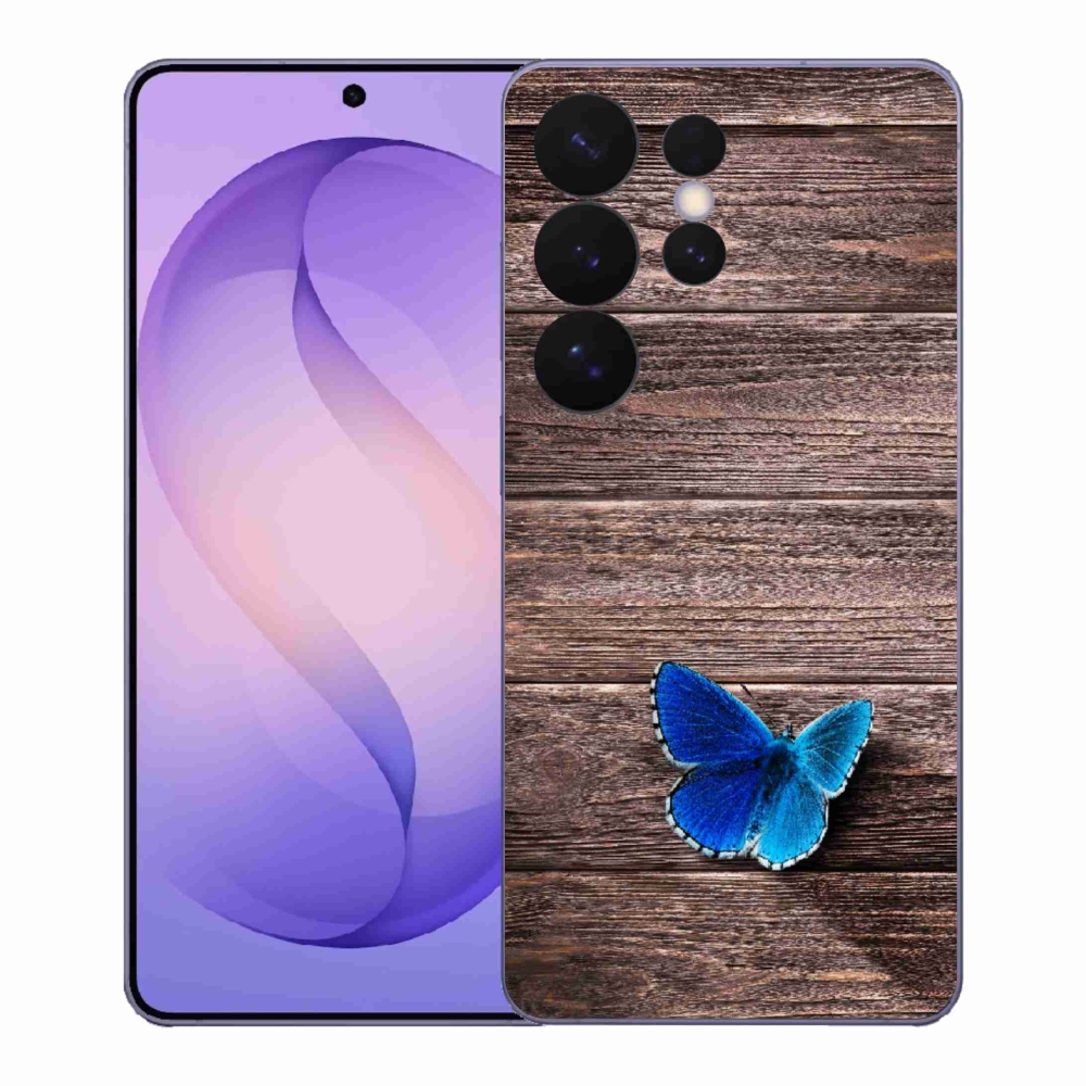 Gél védőhuzat mmCase Samsung Galaxy S26 Ultra - kék pillangó 1