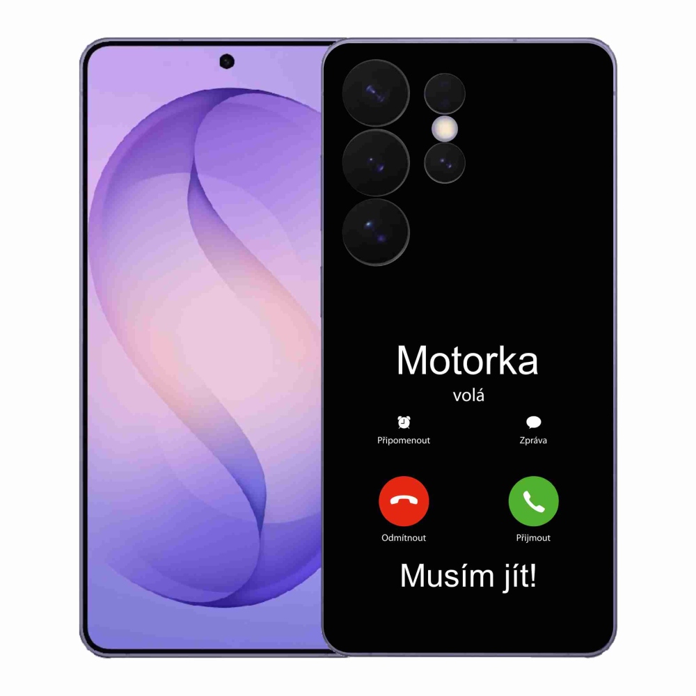 Gél borító mmCase Samsung Galaxy S26 Ultra - motoros hívások fekete háttérrel