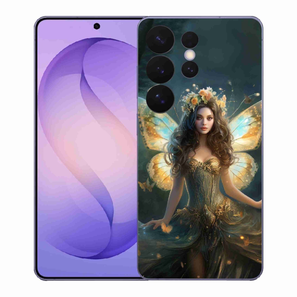 Gél borítás mmCase Samsung Galaxy S26 Ultra - pillangó nőhöz