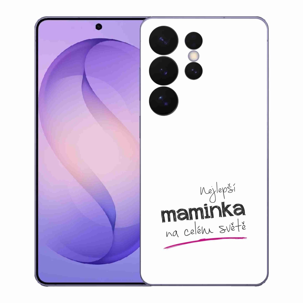 Gél borító mmCase Samsung Galaxy S26 Ultra - legjobb anya 4 fehér háttérrel