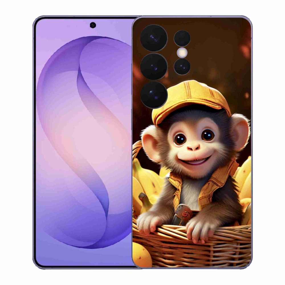 Zselés borítás mmCase Samsung Galaxy S26 Ultra - majom a kosárban