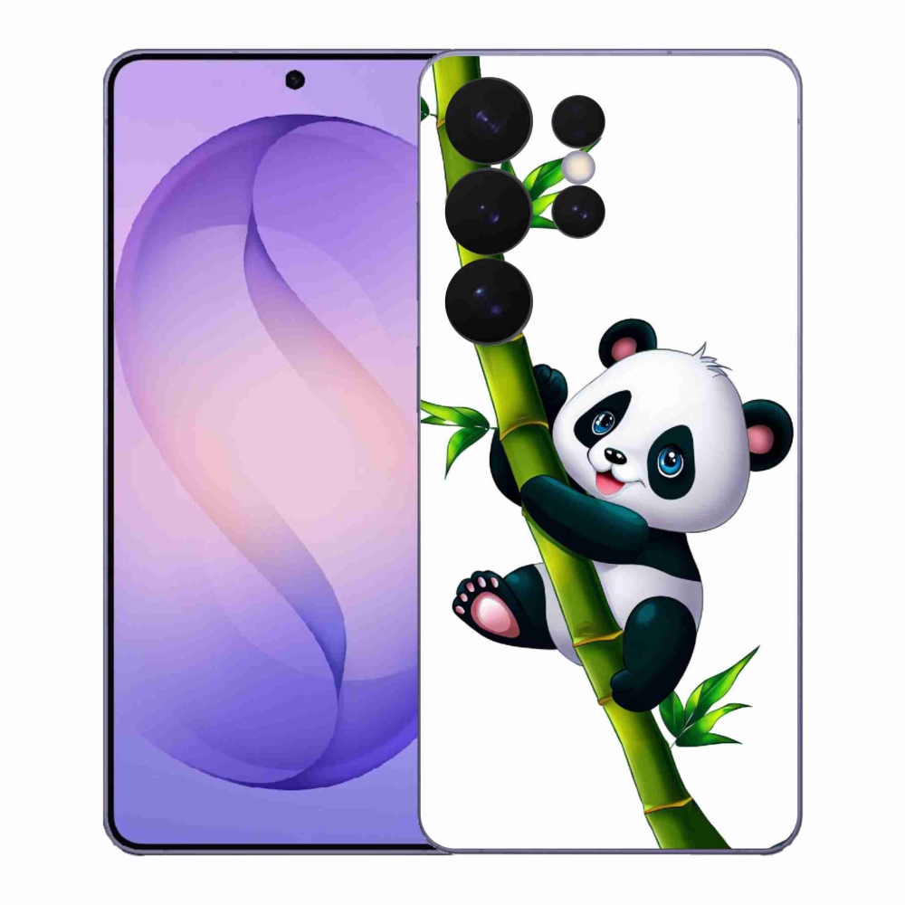 Gél borító mmCase Samsung Galaxy S26 Ultra - panda bambuszon - Samsung Galaxy S26 Ultra számára