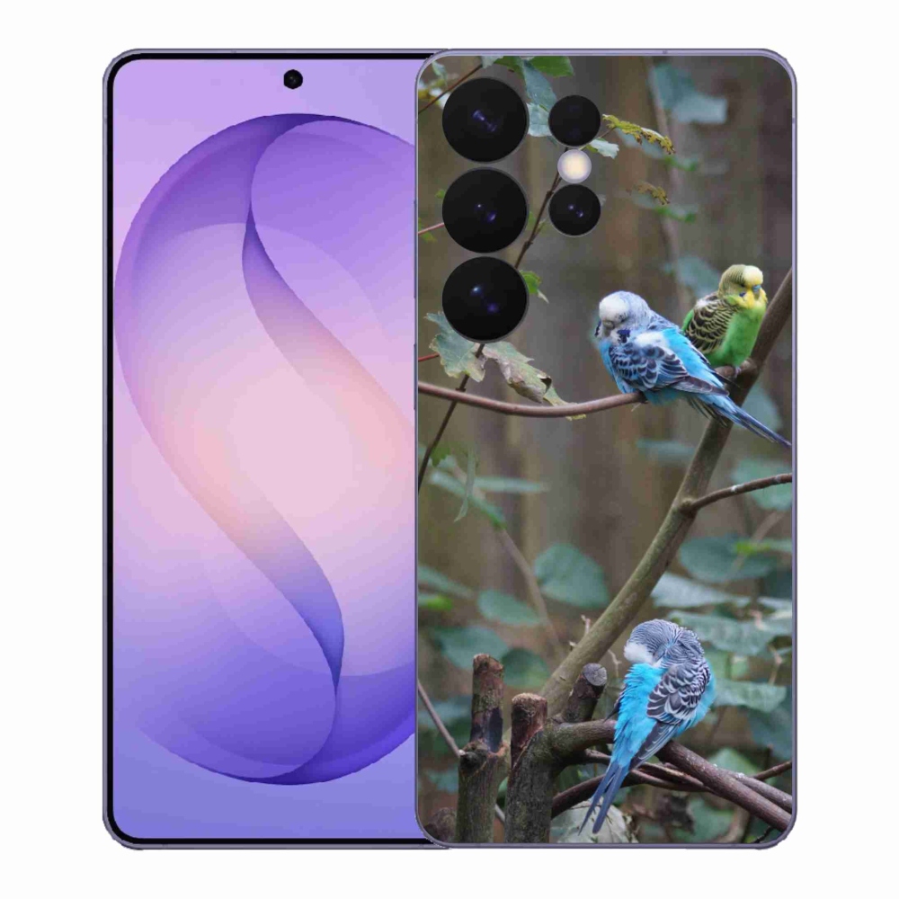 Gél borító mmCase Samsung Galaxy S26 Ultra készülékhez - papagájok az ágon
