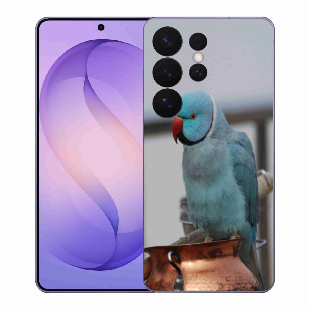 Zselés borítás mmCase Samsung Galaxy S26 Ultra készülékhez - papagáj alexander kék