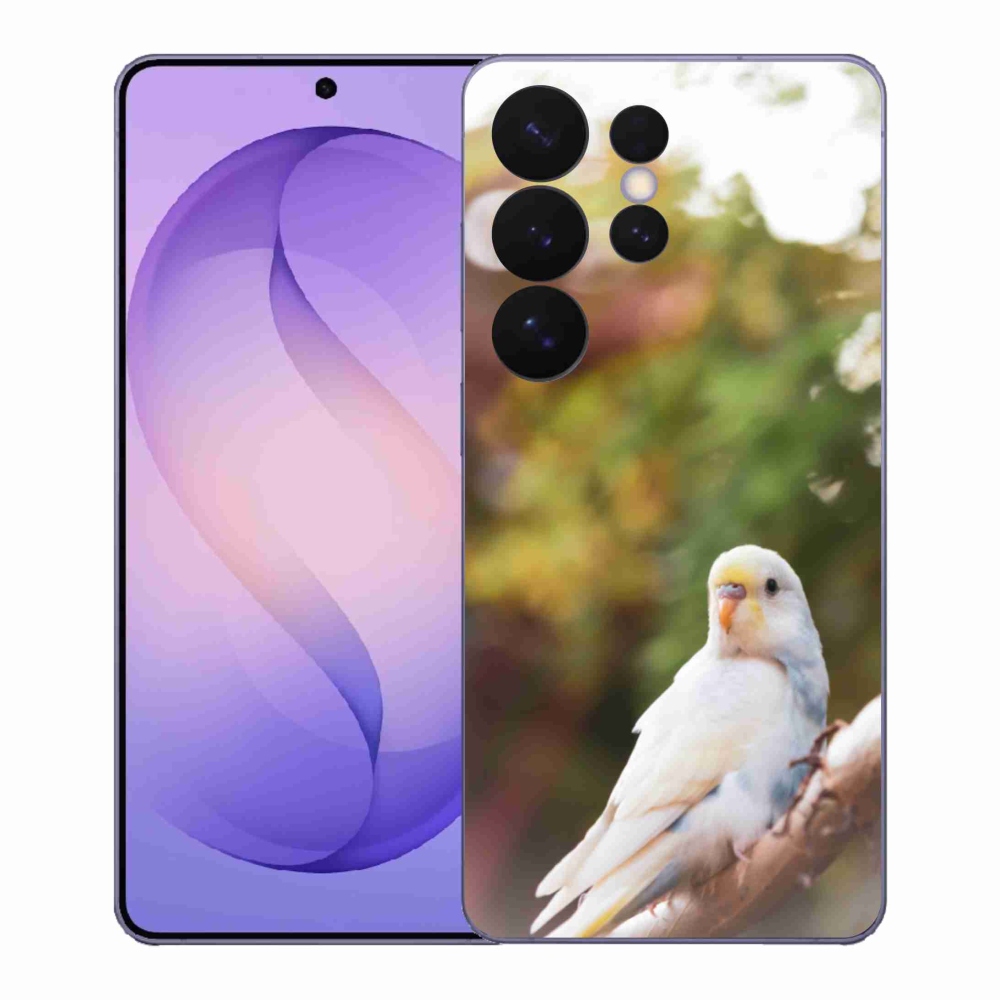 Zselés borítás mmCase Samsung Galaxy S26 Ultra - papagáj andulka fehér