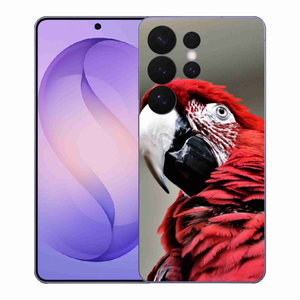 Gél védőhuzat mmCase Samsung Galaxy S26 Ultra - papagáj ara piros
