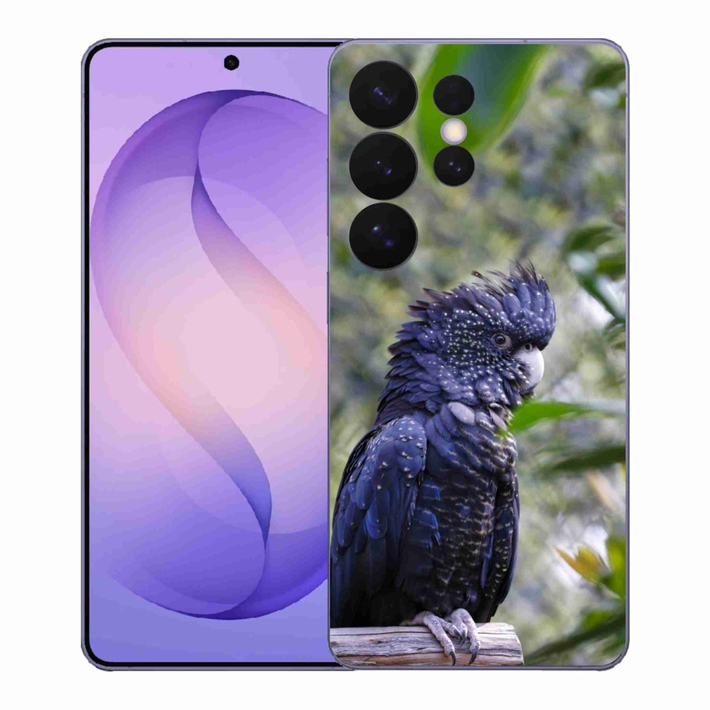 Zselés borítás mmCase Samsung Galaxy S26 Ultra - papagáj kakadu fekete