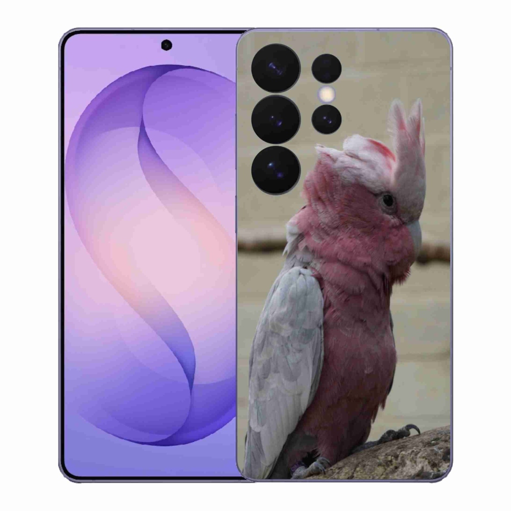 Gél borítás mmCase Samsung Galaxy S26 Ultra készülékhez - papagáj kakadu rózsaszínű