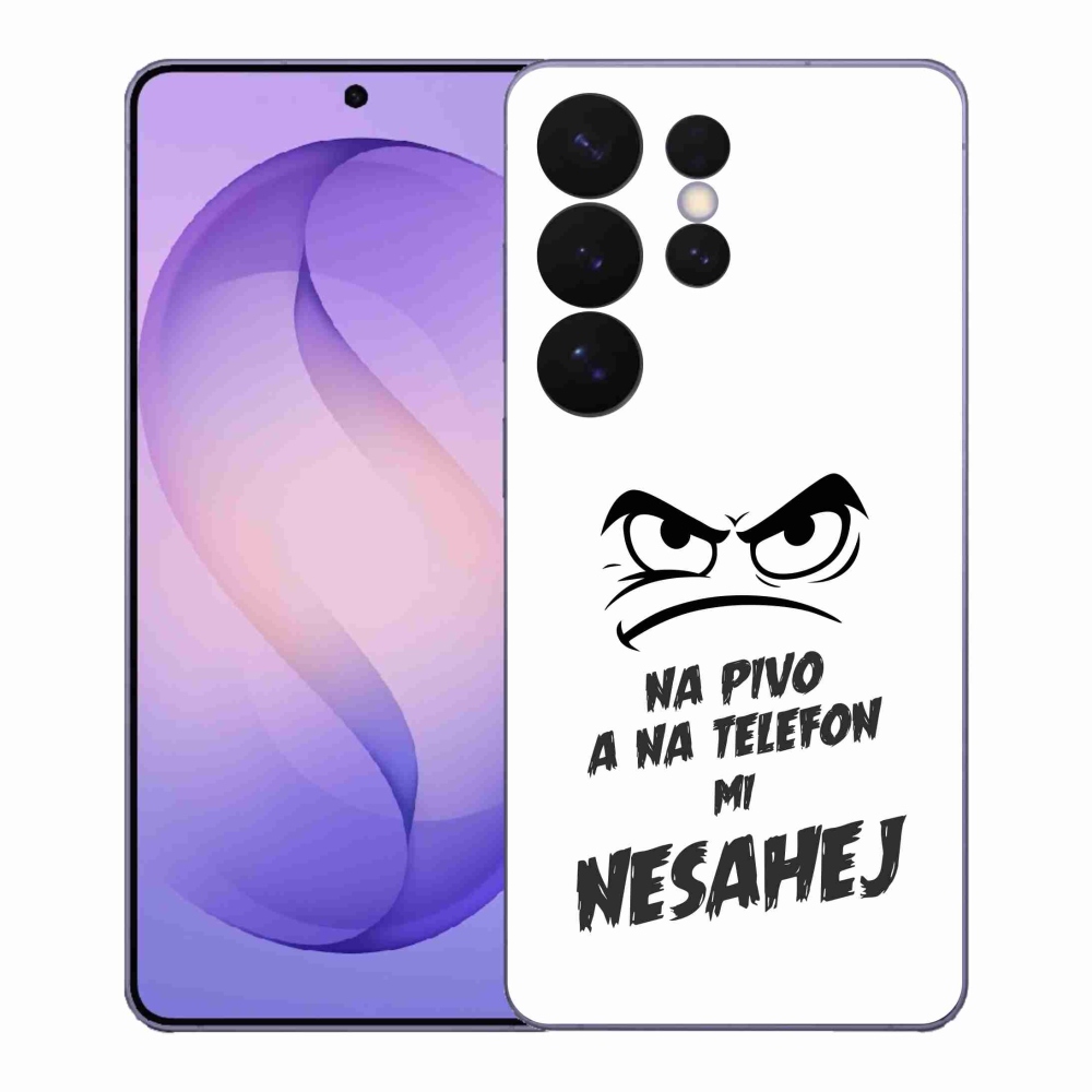 Gél borítás mmCase Samsung Galaxy S26 Ultra - sör motívum 2 fehér háttérrel