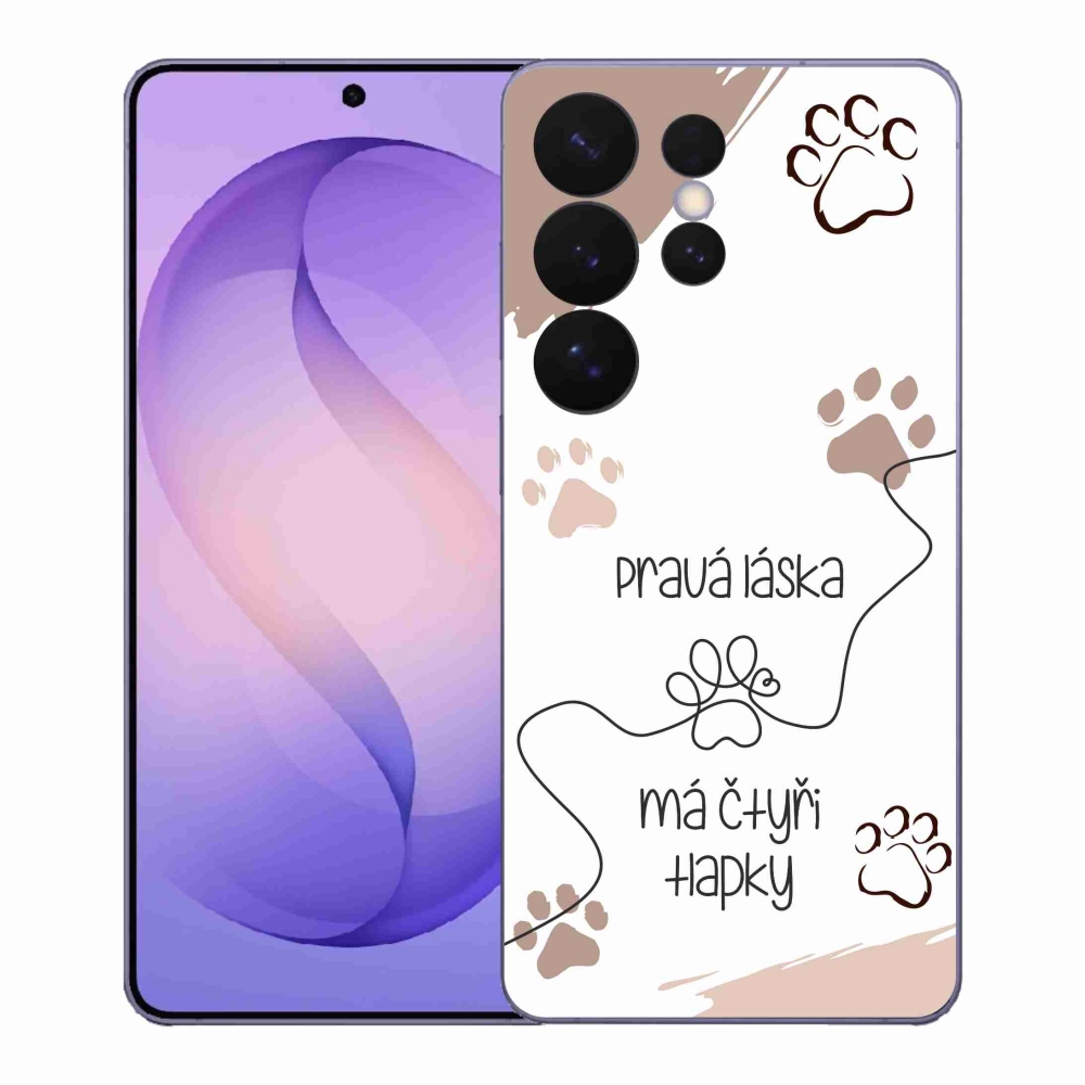 Gél borítás mmCase Samsung Galaxy S26 Ultra készülékhez - kutyamotívum 1 fehér háttér