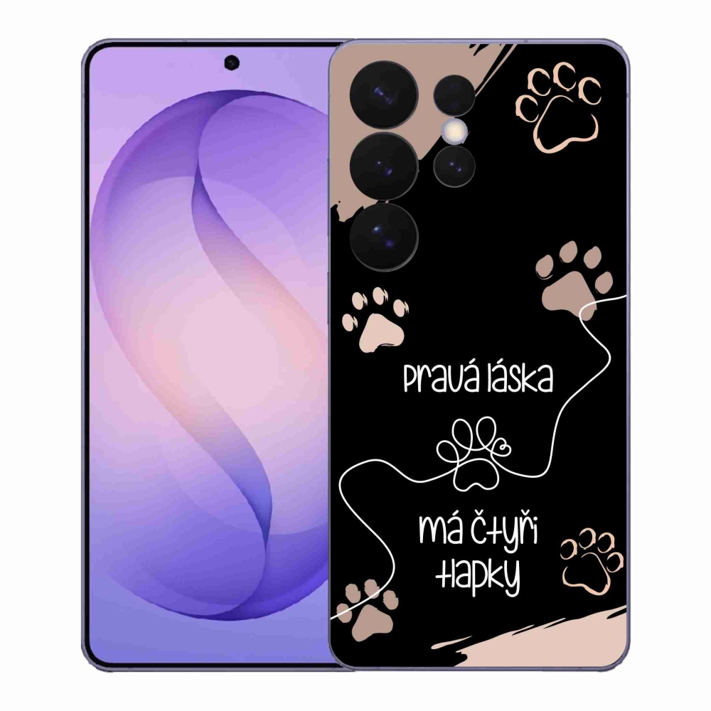 Gél borítás mmCase Samsung Galaxy S26 Ultra készülékhez - kutyamotívum 1 fekete háttér