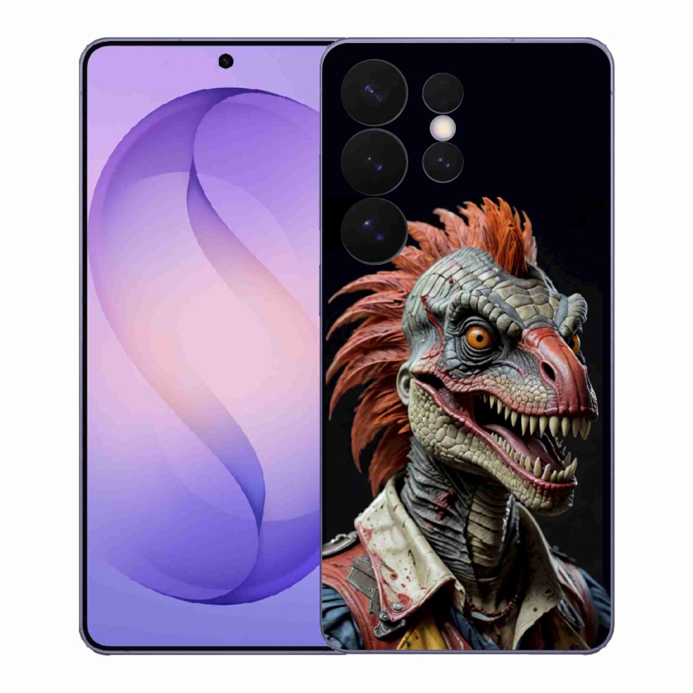 Zselés borítás mmCase Samsung Galaxy S26 Ultra készülékhez - punk dinoszaurusz