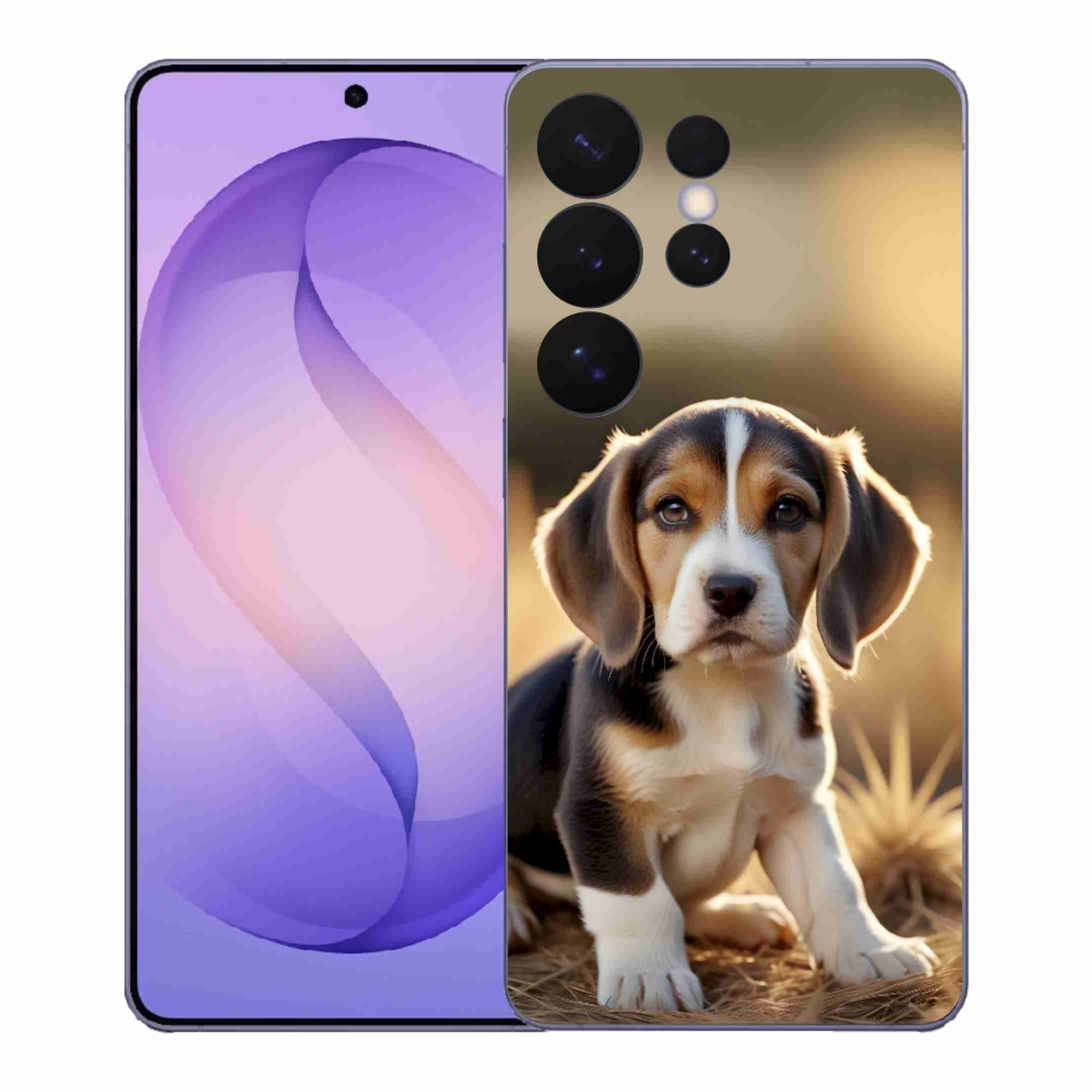 Gél borítás mmCase Samsung Galaxy S26 Ultra - aranyos beagle