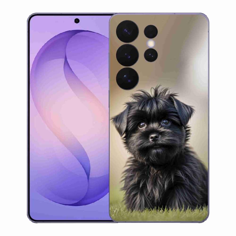 Gél borítás mmCase Samsung Galaxy S26 Ultra - aranyos fekete kutya