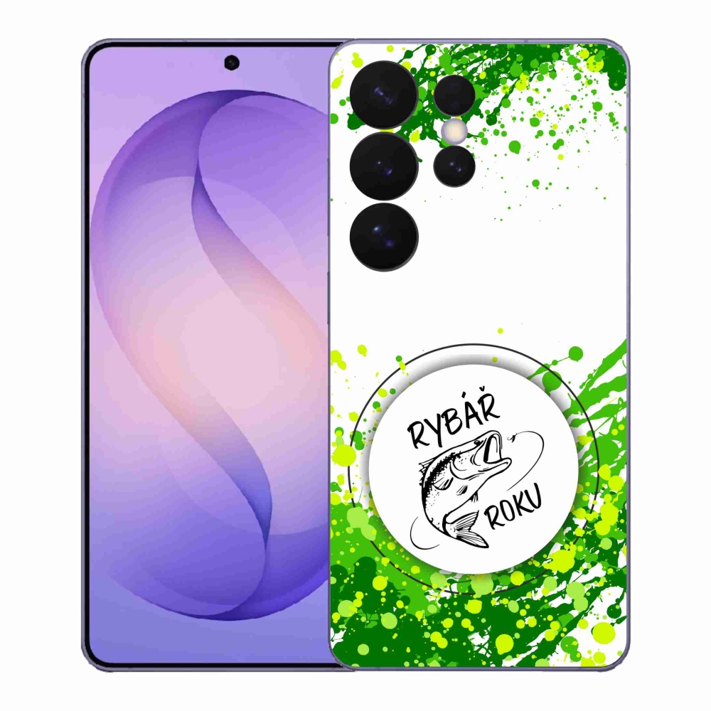 Gél borító mmCase Samsung Galaxy S26 Ultra - az év halászának fehér háttere