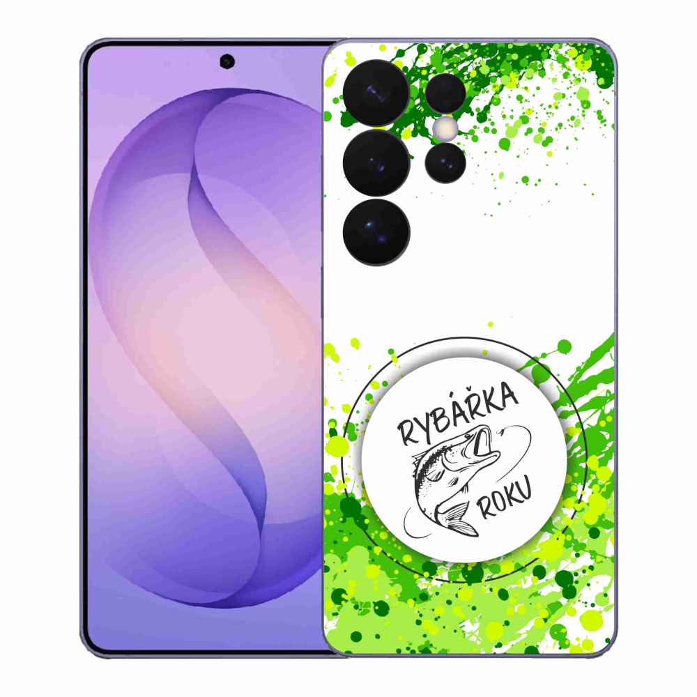 Gél borító mmCase Samsung Galaxy S26 Ultra - az év halászának fehér háttere