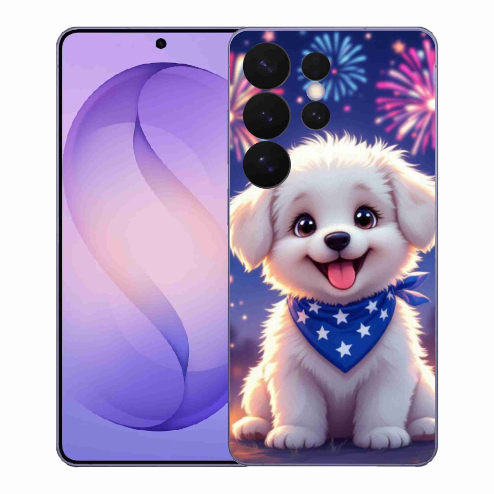 Gél borítás mmCase Samsung Galaxy S26 Ultra - ünnepi kölyökkutyakölyök