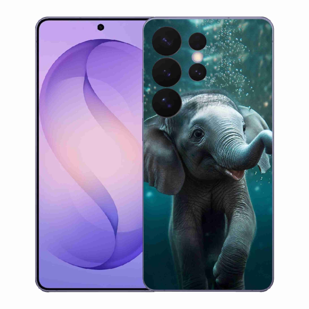 Zselés borítás mmCase Samsung Galaxy S26 Ultra - elefánt a víz alatt