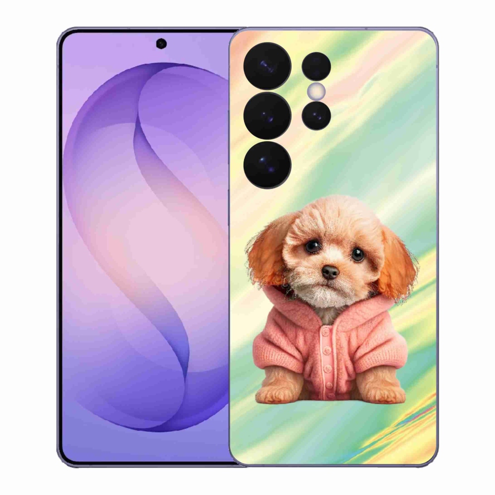 Gél borítás mmCase Samsung Galaxy S26 Ultra - pulóveres kiskutya Samsung Galaxy S26 Ultra számára
