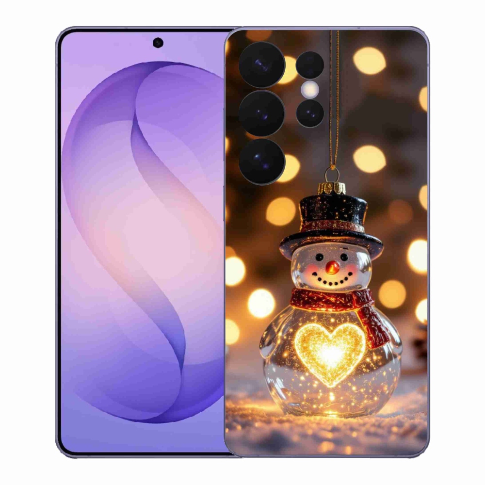 Gél borítás mmCase Samsung Galaxy S26 Ultra - karácsonyi hóemberhez