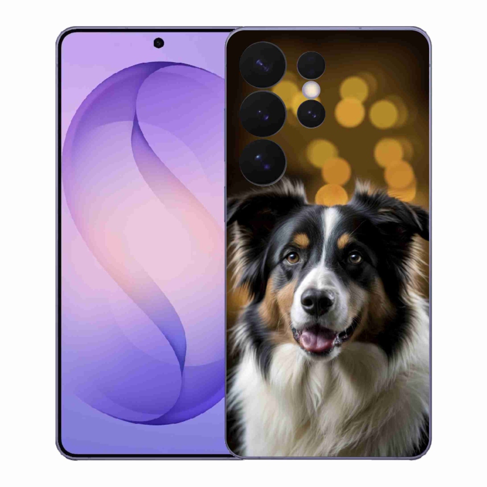 Gél borítás mmCase Samsung Galaxy S26 Ultra - mosolygós ausztrál juhászkutya számára