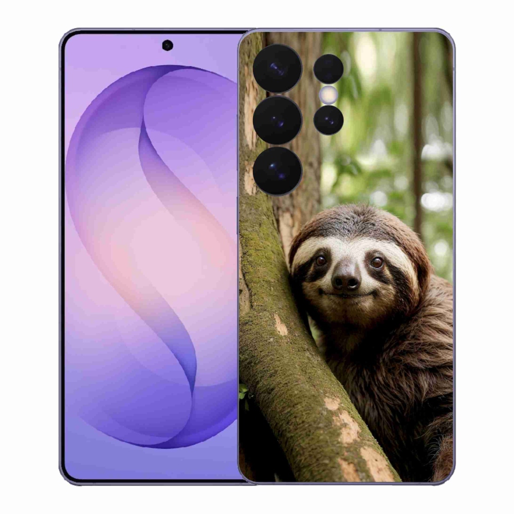 Gél borítás mmCase Samsung Galaxy S26 Ultra - mosolygó lajhárhoz